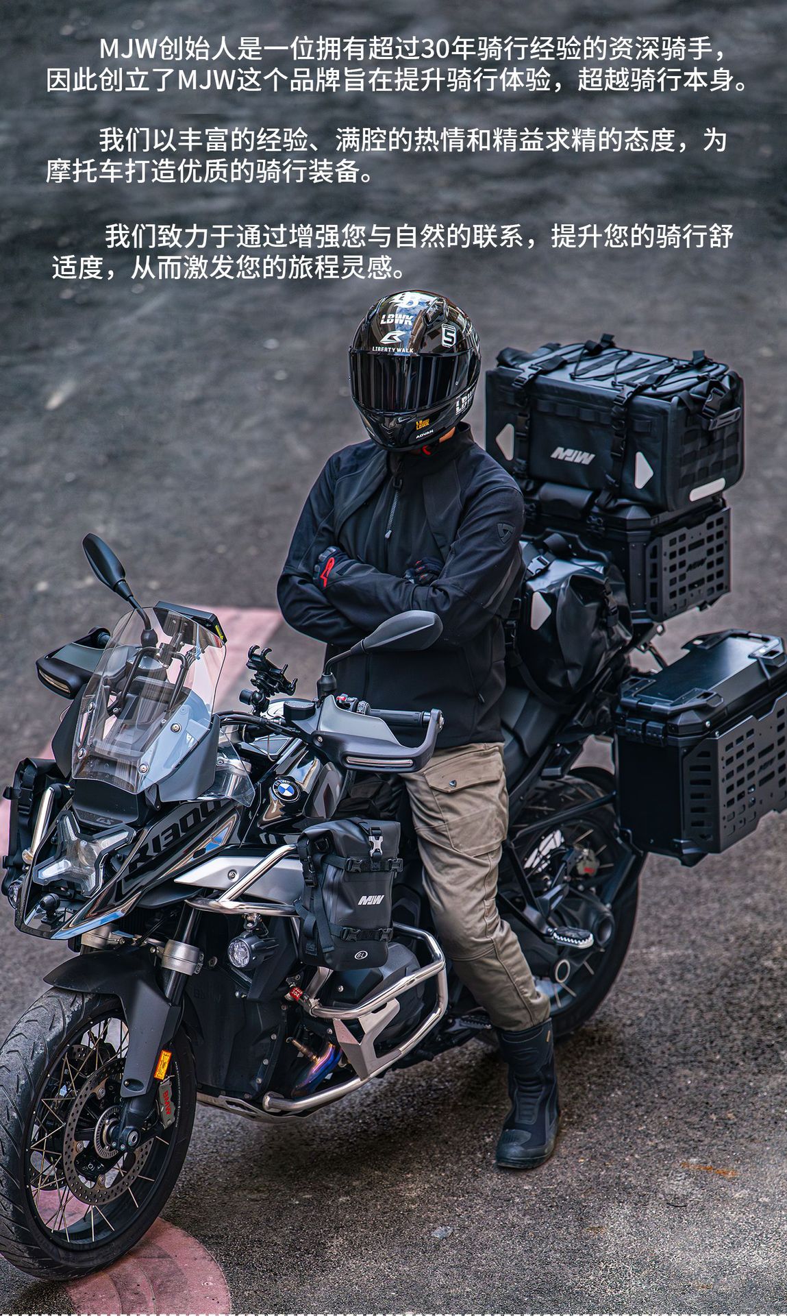 Motorcycle Mjw45L55L Black Base Black Mesh Armor Aluminum Alloy Tail Box Quick-Release Travel Toolbox Rear Tail Box