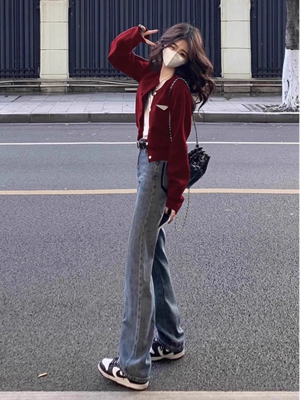 法式高级感开衫毛衣短款外套女2025春秋季新款设计感别致针织上衣|undefined