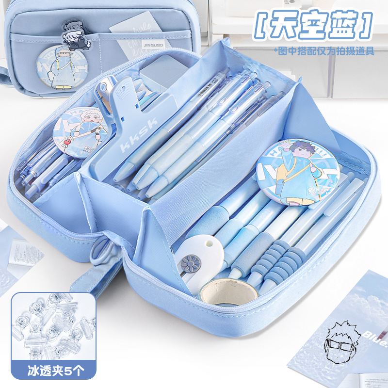 超大容量の筆袋の女の子のタイプ2025の新型の超火の文房具の箱の中学生の高校の鉛筆の箱の女子学生は簡単です。|undefined