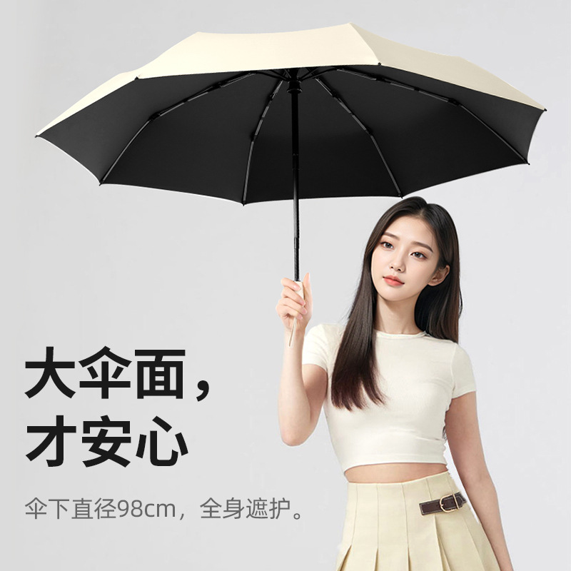 雨伞学生上学专用伞加厚加固遮阳伞晴雨两用防晒防紫外线女太阳伞|undefined