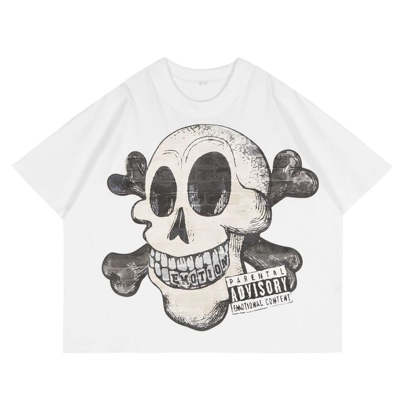 MIXED EMOTION 新作 25ss クロスボーダーホットダイヤモンドプリント アメリカのトレンドブランド スポーツストリート ハイストリート 半袖Tシャツ|undefined