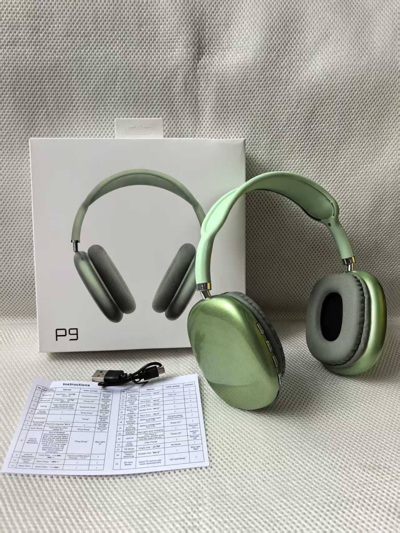 P9 màu xanh lá