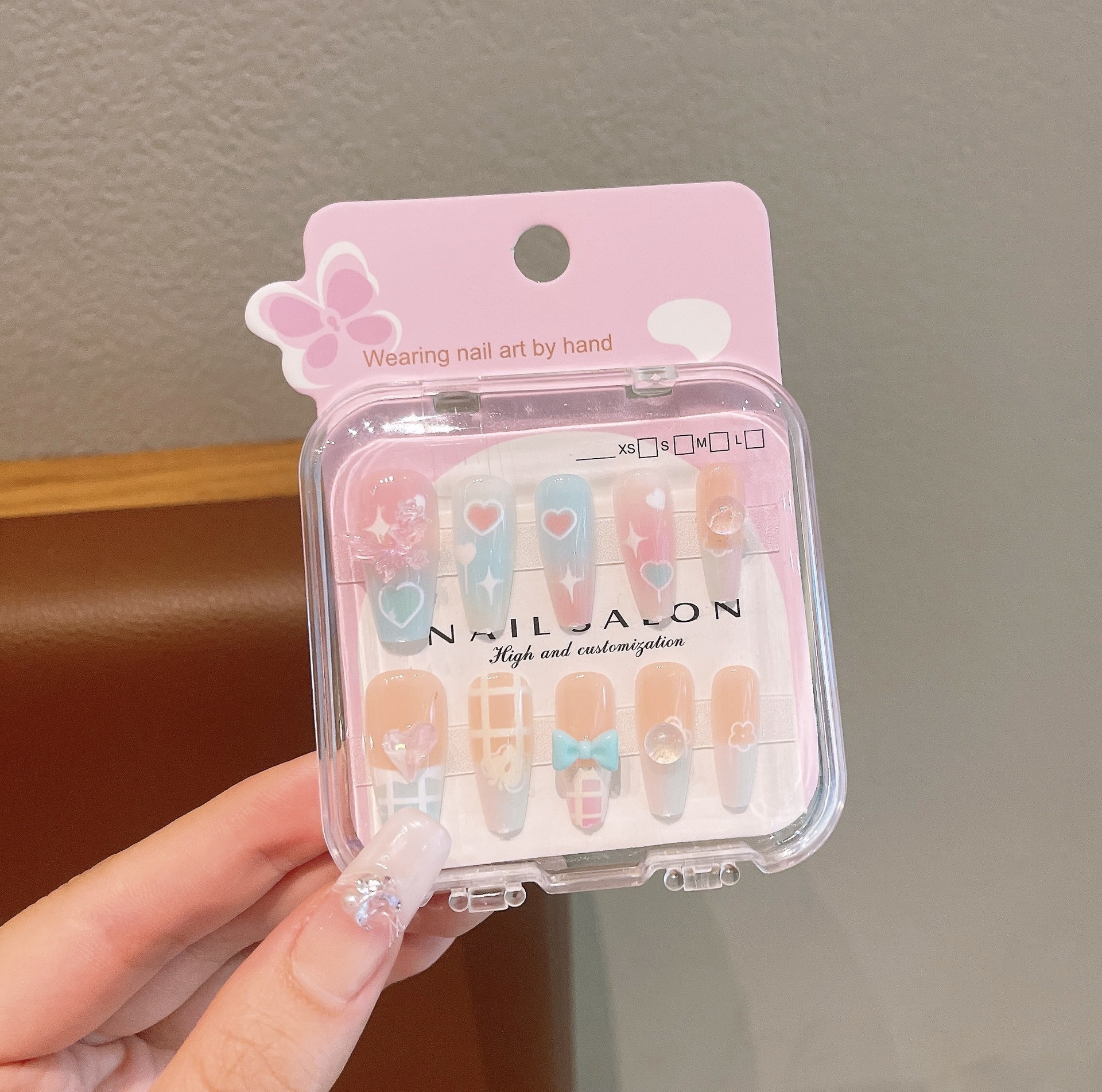 Niños parches de uñas super lindas chicas lindas usan pegatinas de dibujos animados de uñas seguras desmontables parches de uñas al por mayor image 68
