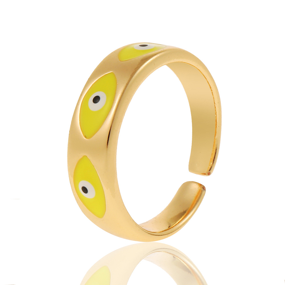 Fashion Devilu0027S Eye Copper Open Ring Copper Rings