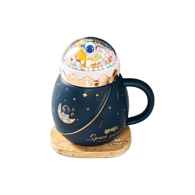 Creative Ins Planet Ceramic Cup Astronaut Gift Water Cup Home Office Gift Mug Milk Coffee Cup