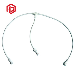 Factory supply hot sale led guardrail tube waterproof plug, Y type anti-break nylon Aviation plug