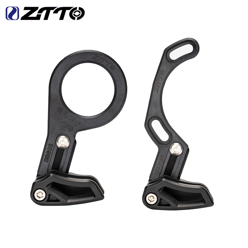 ZTTO Bicicleta de montaña Diatasco Estabilización de cadena Coche descendente Guía de cadena Dientes positivo y negativo Protector de cadena anti-caída de un solo disco