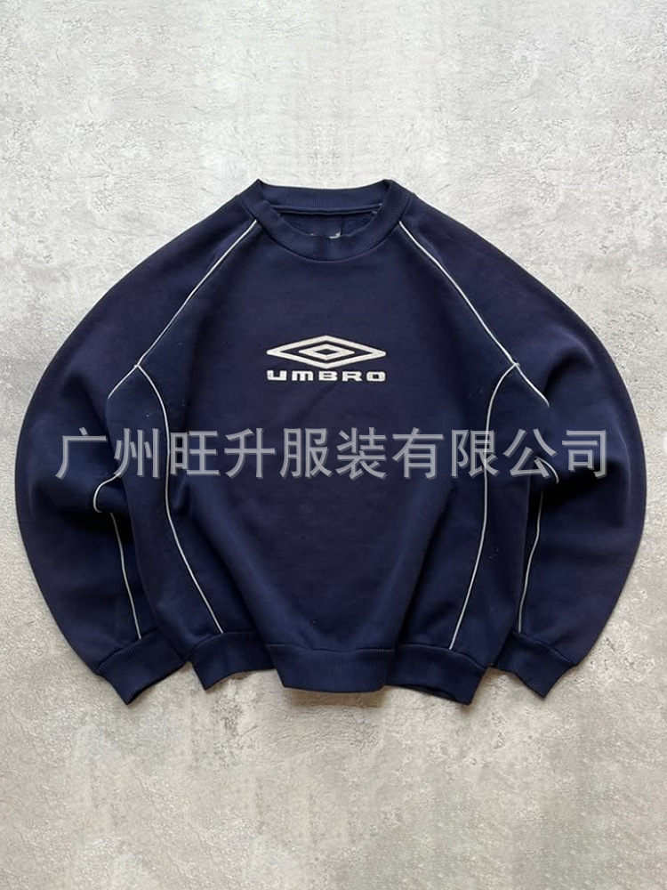 Other Crewneck Sweater Embroidered Piping Navy