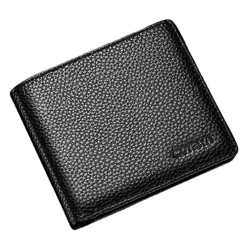 Genuine Leather Wallet for Men, Short Style, 2026 New Model, Thin Coin Purse, Card Holder, Simple First-Layer Cowhide Wallet, Wholesale