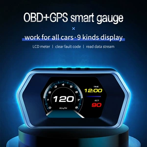 P17 Head-Up Display OBD+(GPS+Beidou) 4.3inch LED Rəngli LCD Ekran 5V USB Universal