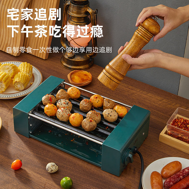 烤肠机台式家用小型迷你热狗机多功能网红神器香肠早餐机亚马逊|undefined