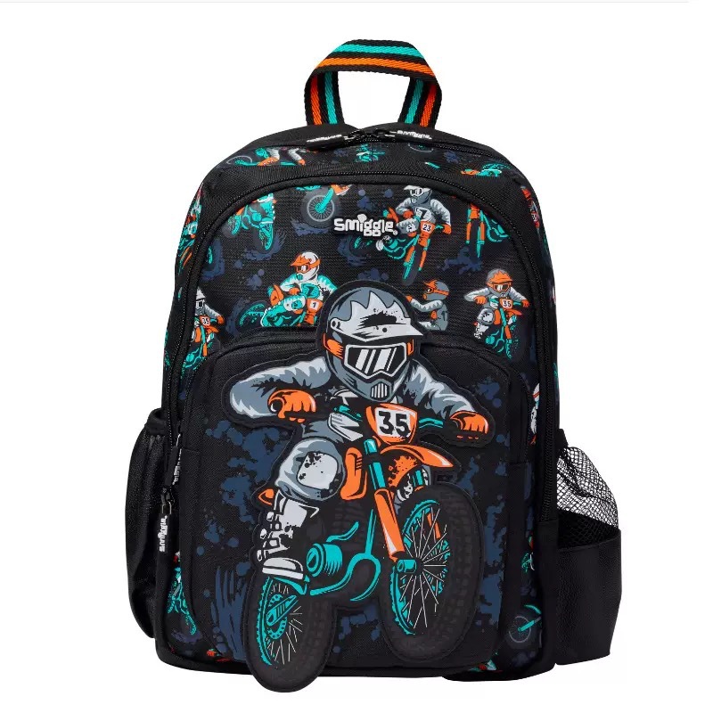 Australia smiggle niños mochila de dibujos animados mochila de hombro de gran capacidad para motociclistas bolsas de comidas caja de comidas