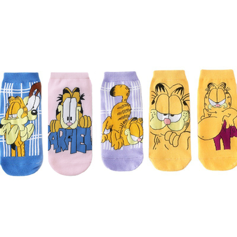 Calcetines coreanos de caricatura, estilo casual, corte bajo, modelo Crayon Shin-chan, en stock.