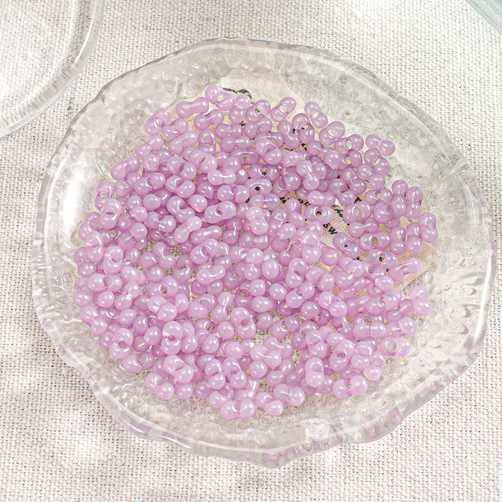 【400 piezas 2 botellas】Cuentas Xiaozi, cuentas sueltas, cuentas para pulseras, material para cuentas, cuentas espaciadoras de 3 mm, accesorios para cadena de teléfono DIY