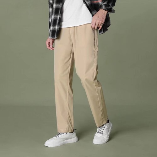 Relaxed 9-inch straight-leg khaki gray mens 9-inch pants cross-border export exclusive supply source