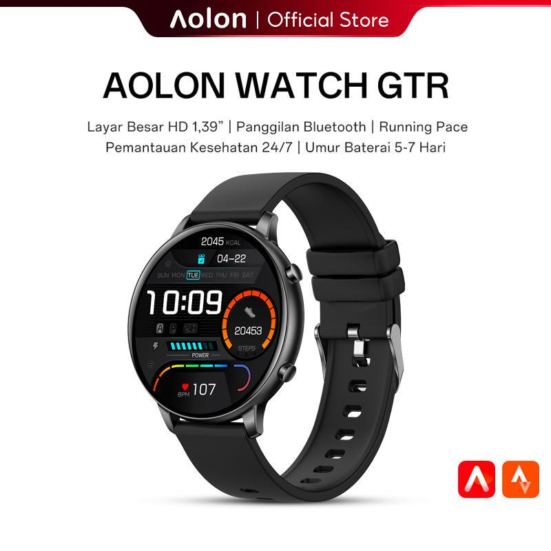 Aolon GTR smart sports watch, featuring Bluetooth calling, heart rate and blood pressure monitoring, and a slim design