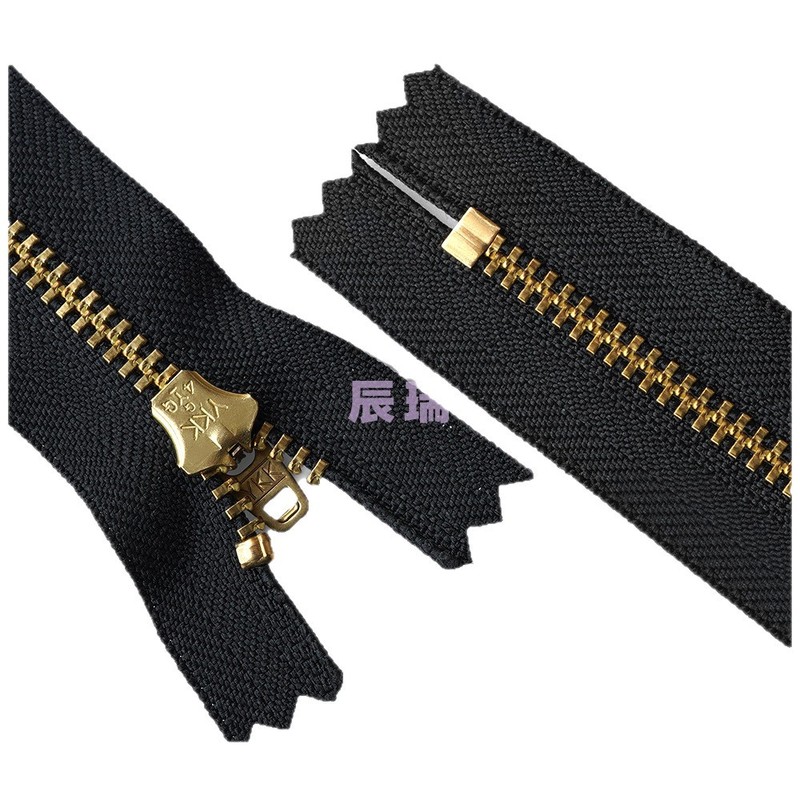 スポット ykk4YG ブロンズクローズドジッパー白銅歯クローズドジッパージーンズジッパー YKK ジッパー|undefined