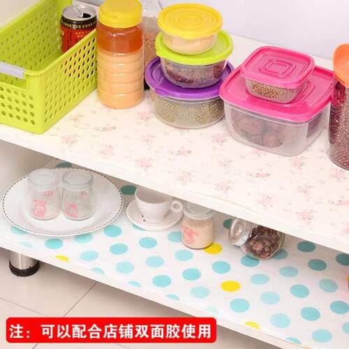 Japanese-style fresh print cabinet mat, household wardrobe mat, moisture-proof drawer mat, waterproof anti-slip paper pad