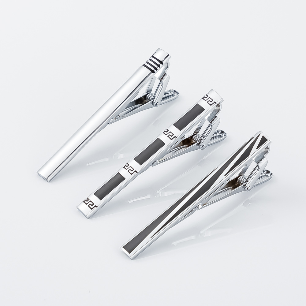 New Men's Business Professional Formal Enamel Tie Clip Fashionable Hot Selling Metal Versatile Tie Clip_voghion.com