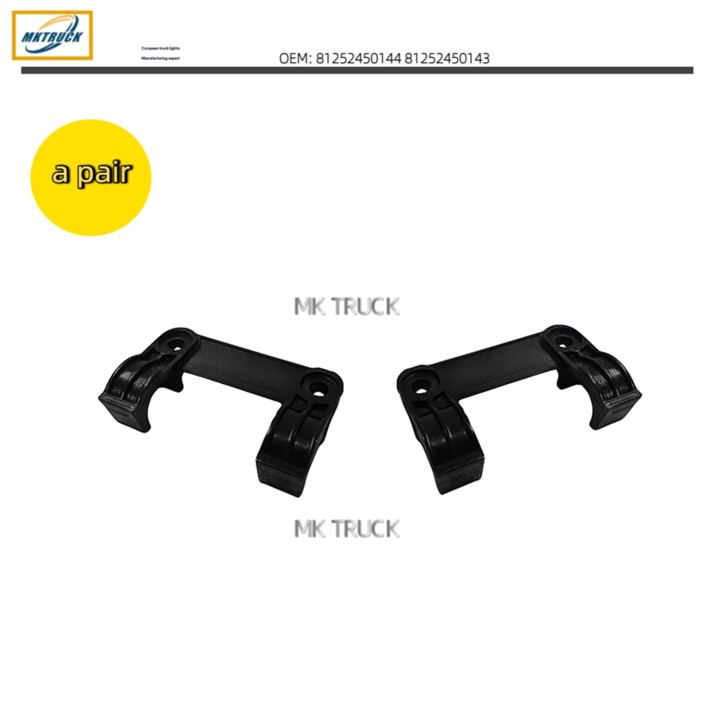 Soporte de luz antiniebla 81252450144 81252450143 para la fábrica de piezas de camiones MAN TGA