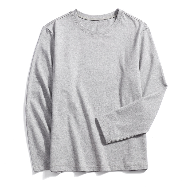 Body-friendly solid long-sleeve, autumn, plus size, round collar