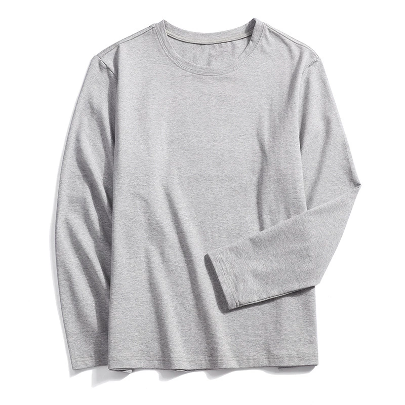 Body-friendly solid long-sleeve, autumn, plus size, round collar