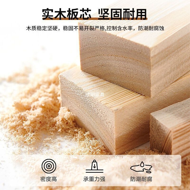 奶油风实木落地电视柜客厅家用小户型茶几高款双层加宽台面电视柜|undefined