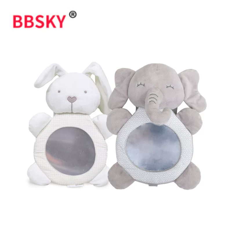 Distorting mirror, rear view mirror, cute doll, toy for bed for car