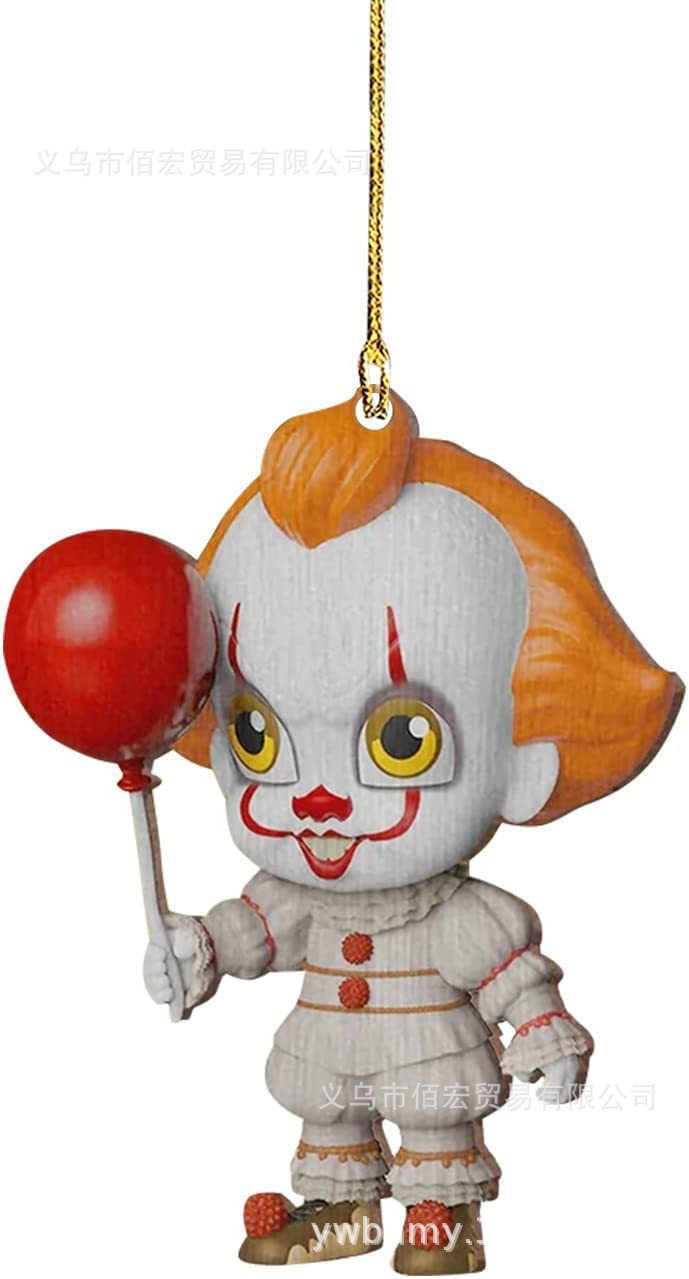 Nuevo árbol de Navidad colgante de terror colgante de automóvil plano decoración personajes de Halloween regalos colgante zombie horror image 8