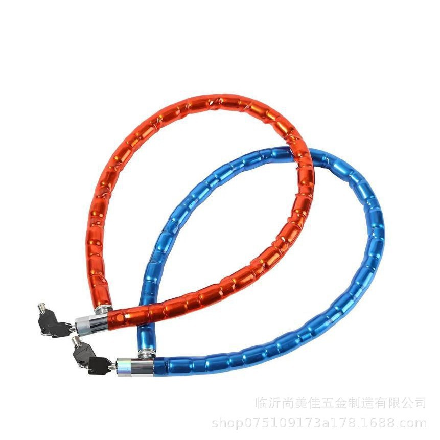 Candado Articulado Antirrobo para Motocicleta de Acero Inoxidable
