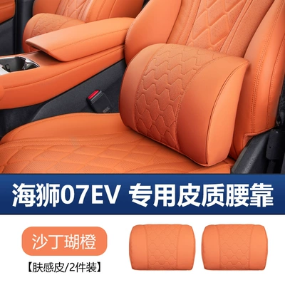 pillow, seat cushion, lumbar support – Waist support - sea-lion-07ev-original-model-seat-backrests-in-sardine-coral-orange-set-of-two