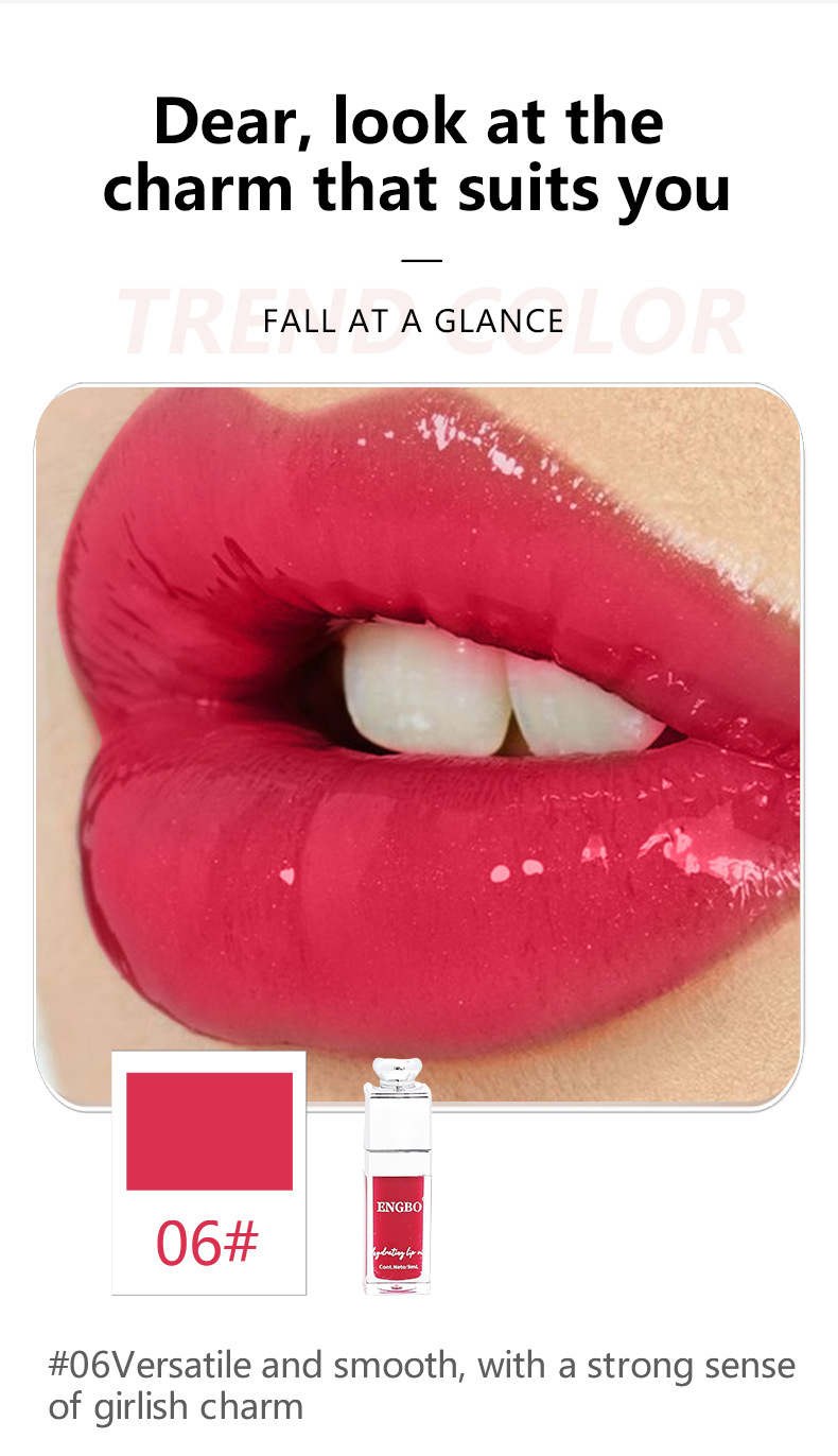 ENGBO's new export products: Moisturizing and lustrous lip Gloss, coloring lip Oil, Bright and Plump Lip Shape, cross-border lip care oil undefined