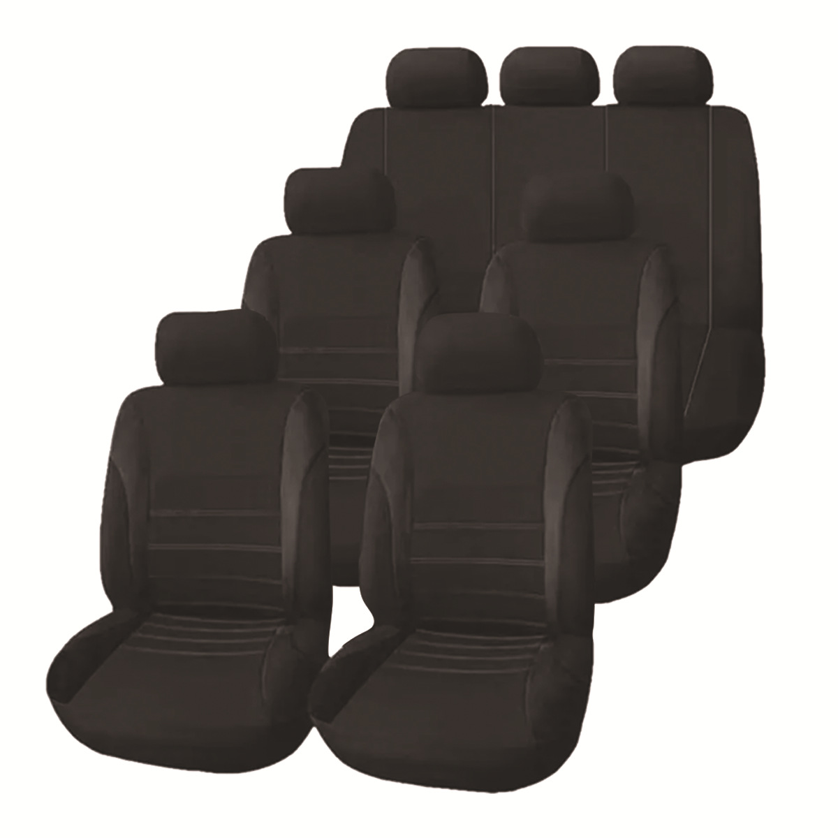 Amazon Mexico 7-Seater Waistline Style All-Season Universal Car Seat Cover Fabric Seat Cover 13-Piece Set Double Line