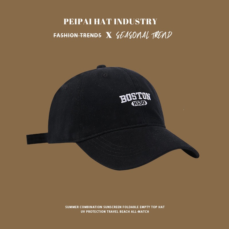 Embroidered BOST baseball cap py black