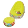 Yellow graffiti-inflatable sofa + pedal (1.7kg color box)