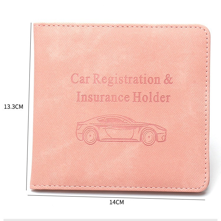 新麻布紋美國駕駛證套汽車保險資料文件夾短款摩托車行駛證保護套