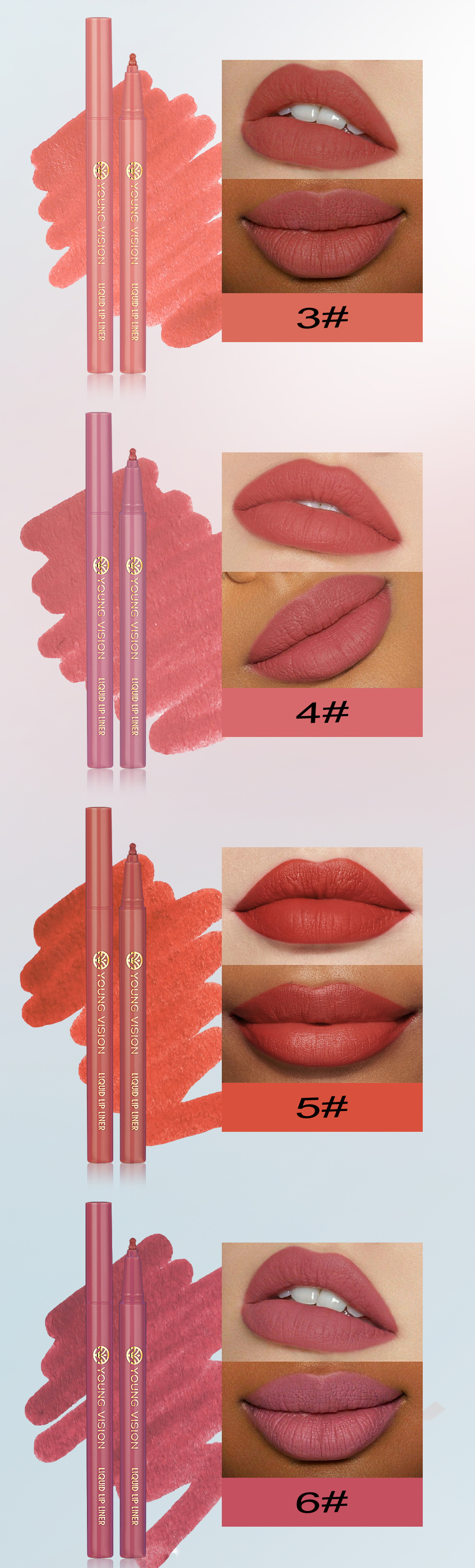 Lässig Einfarbig Kunststoff Lippenstift display picture 1