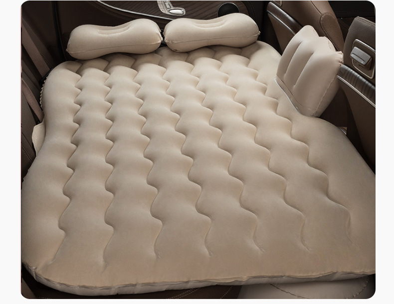 Factory cross-border car inflatable bed car rear row car inflatable mattress home wave pattern car inflatable bed