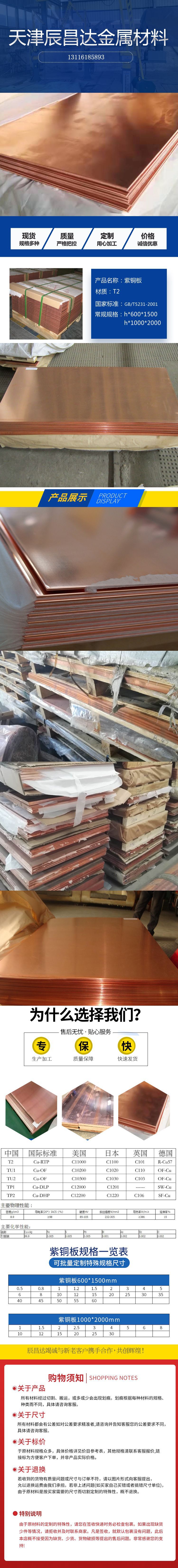 详情辰昌达铜板