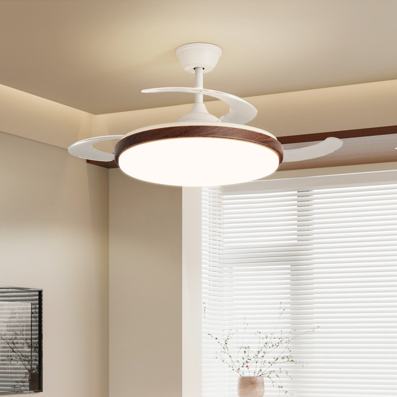 Full Spectrum Fan Lamp Restaurant Ceiling Fan Fan Bedroom Fan Lamp Integrated Invisible Fan Lamp Ceiling