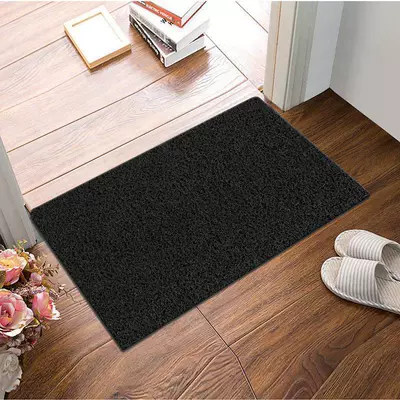 Avtomobil döşəmə paspasları — ring floor mat carpet entrance - extra-thick-pure-black-4060cm