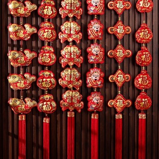 Firecrackers String Pepper Hanging String New Year's New Year's Day Decoration Pendant Spring Festival Hanging Decoration Living Room Scene Decoration