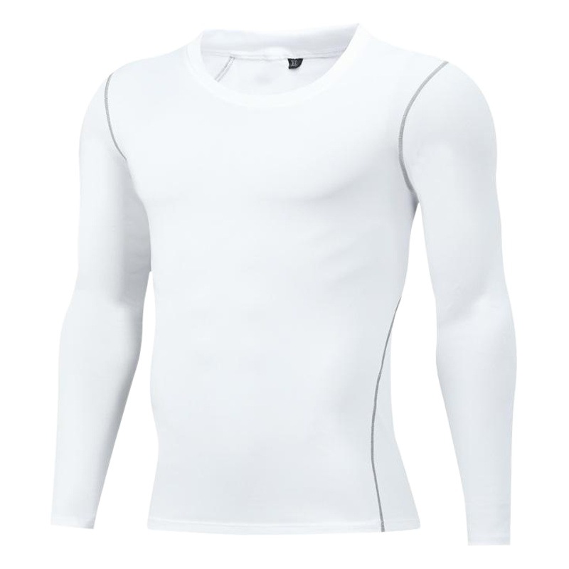 Men's Autumn and Winter Leotard Long Sleeve Men's Elastic Sports Fitness Clothes Basketball Football Training Suit Base Quick-drying Clothes