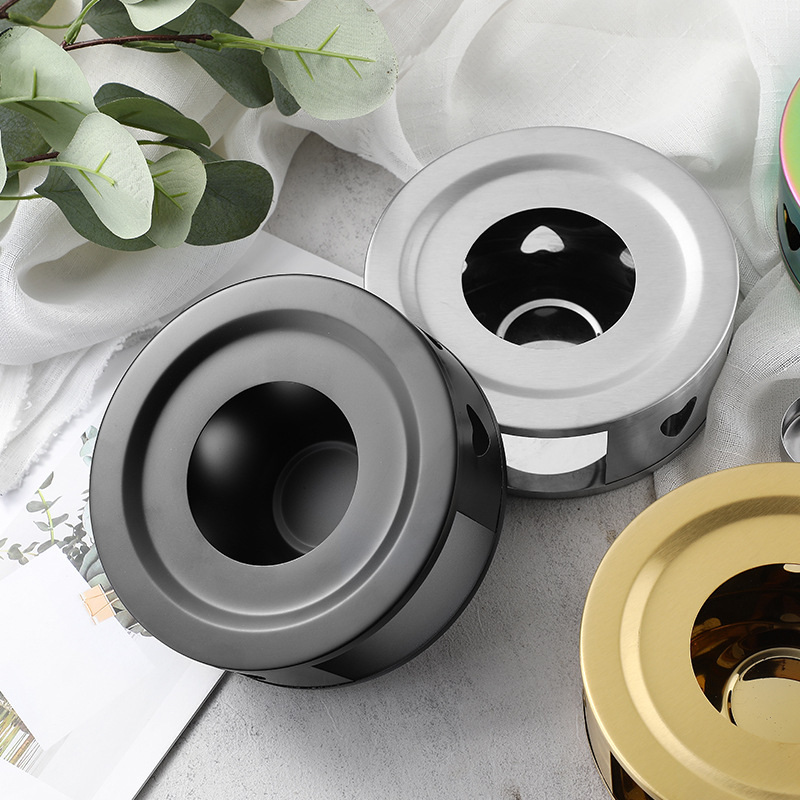 Estilo coreano de acero inoxidable té calentador hogar al aire libre estufa té cocina calefacción base té calentador ventas directas de la fábrica en stock