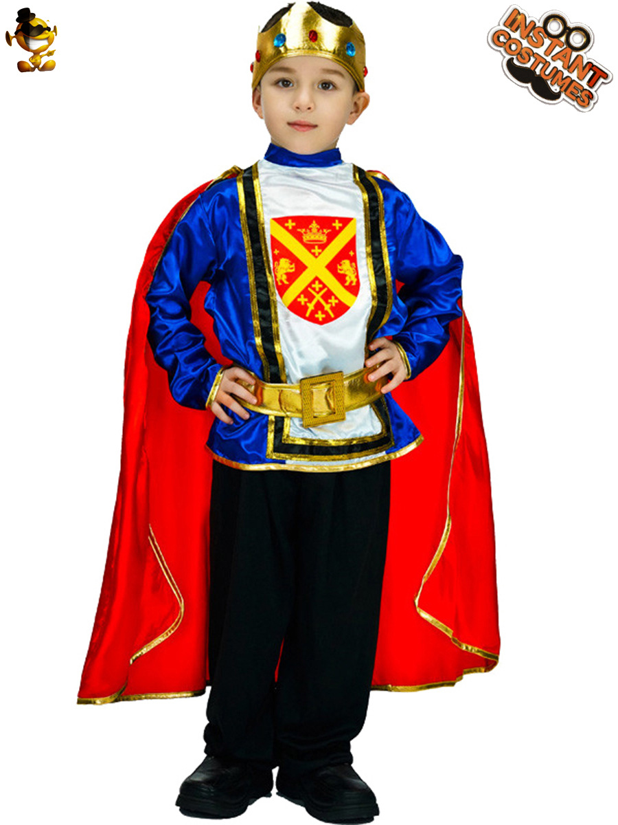 Estilo de los niños pequeño Rey traje de la etapa ropa de fiesta de disfraces Cosplay ropa