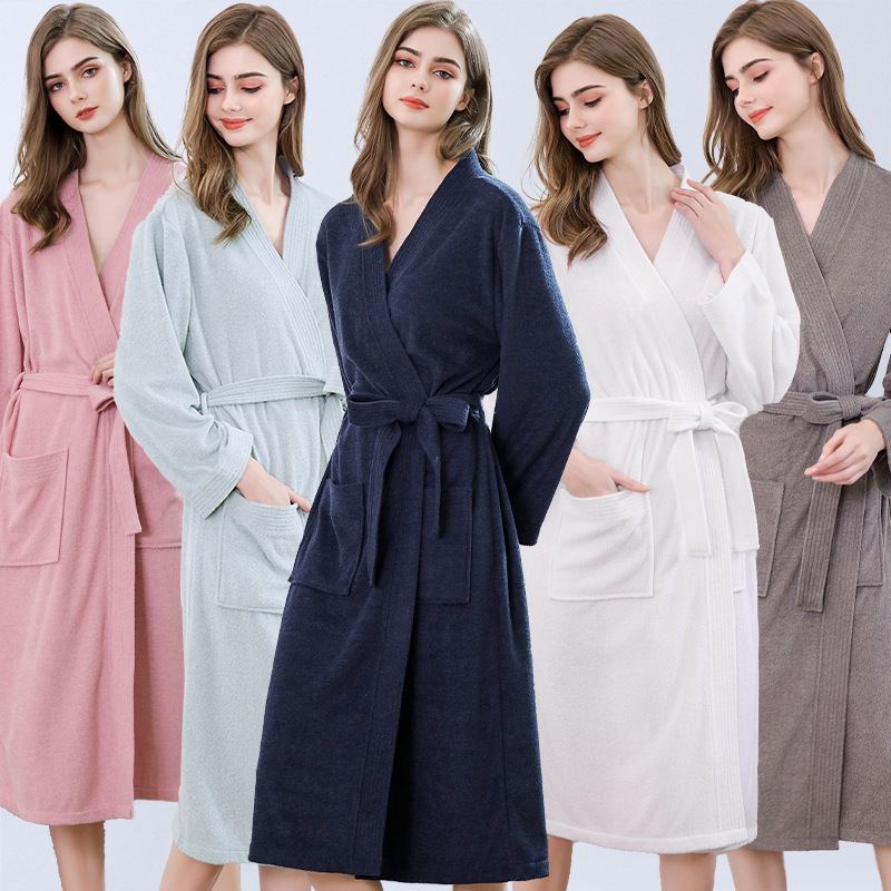 Four Seasons Bathrobe Bath Skirt Women's Towel Bathrobe plus size Long Spa Khan Steam Hot Spring Bath Dress Cross-border Wholesale