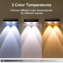 太阳能户外庭院灯路灯阳台氛围洗墙射灯花园布置围墙壁灯七彩光