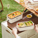 Electric Lunch Box for Heating and Keeping Food Warm, Mini Portable Cooking and Food Container for Office Workers, Can Steam and Boil with Automatic Power-Off