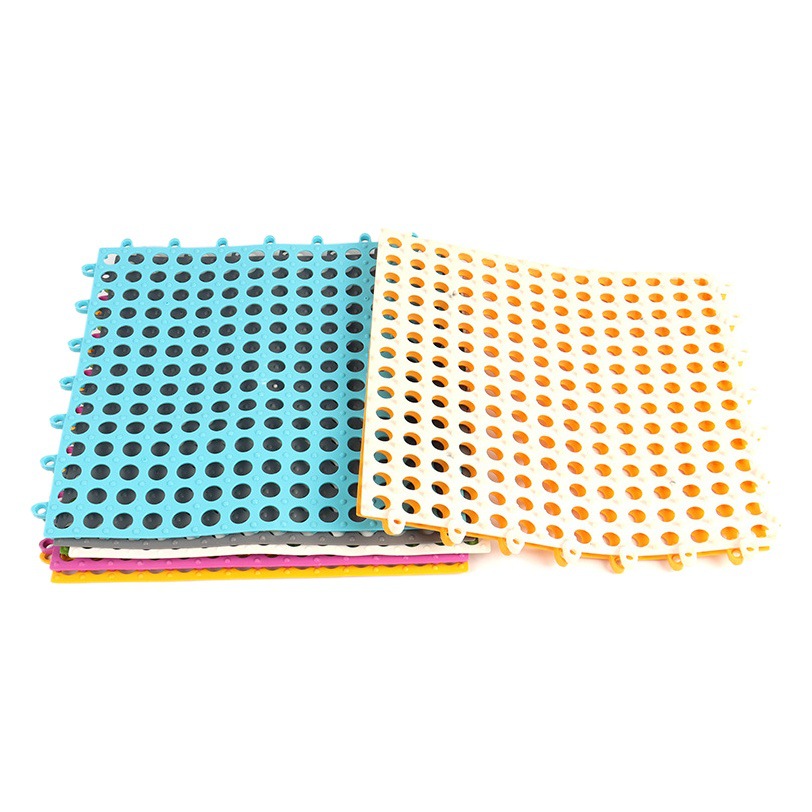 New environmentally friendly plastic bathroom splicing non-slip mat high friction drain mat for swimming pool hotel bathroom