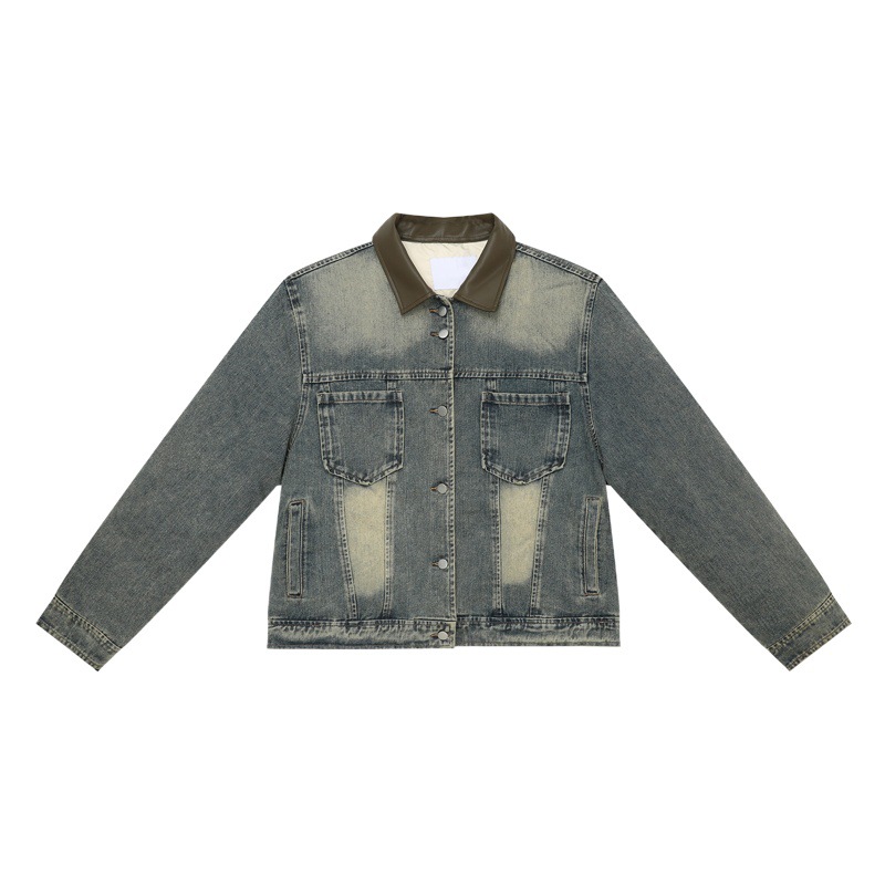 Mtlclothes ropa de Hombre | 2023 invierno nuevo retro suelta patchwork solapa pareja abajo chaqueta hombres